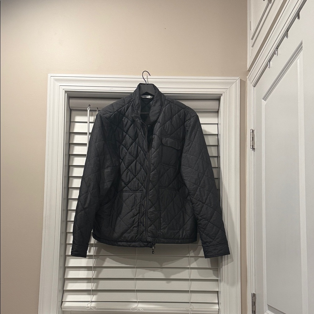 Peter Millar  Norfolk Men's Charcoal Quilted Jacket Size XXL